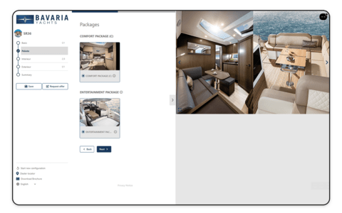 Screenshot Customer CPQ Bavaria